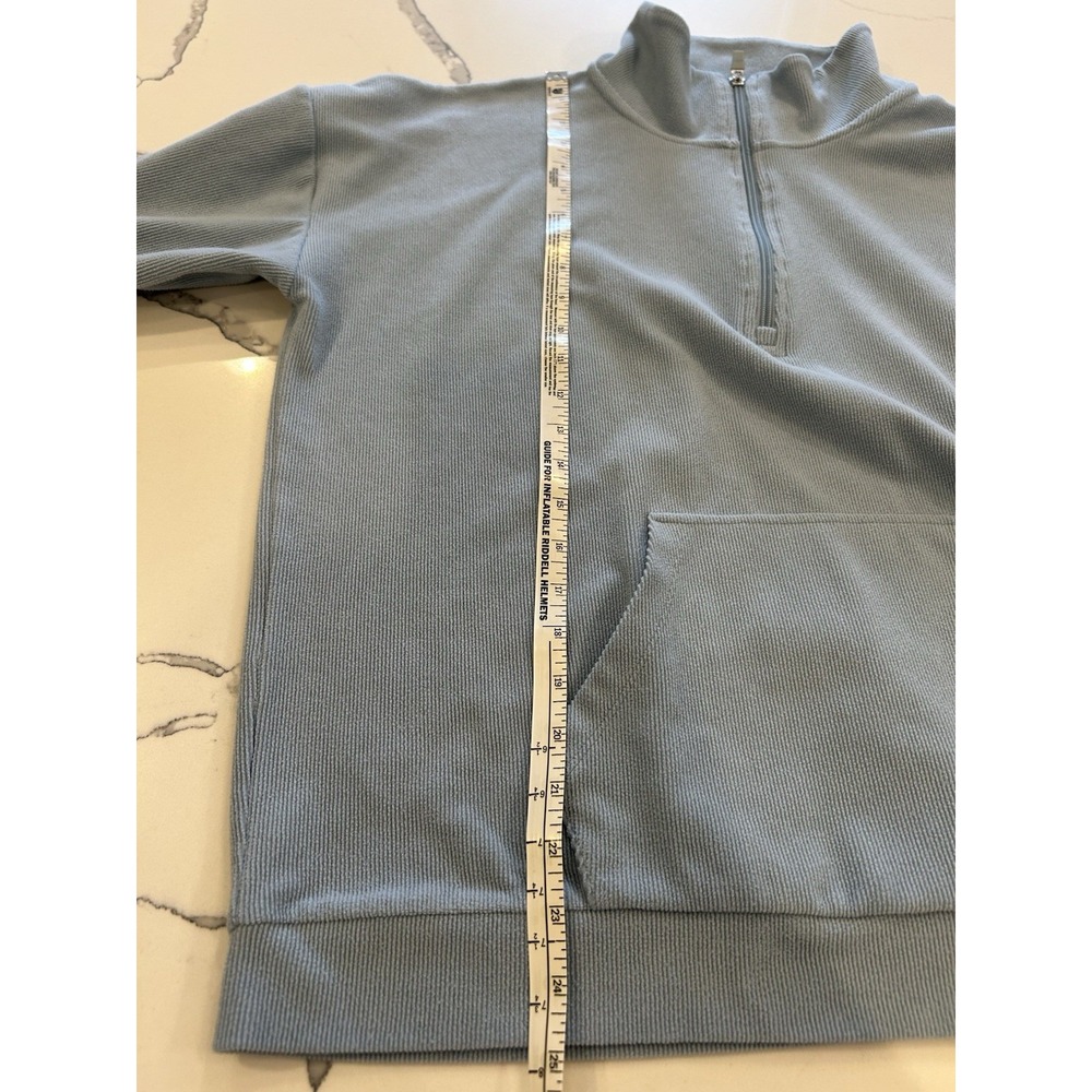 Marc New York Men's XL Half Zip Mock Neck Pullover Sweater Blue - Picture 7 of 8